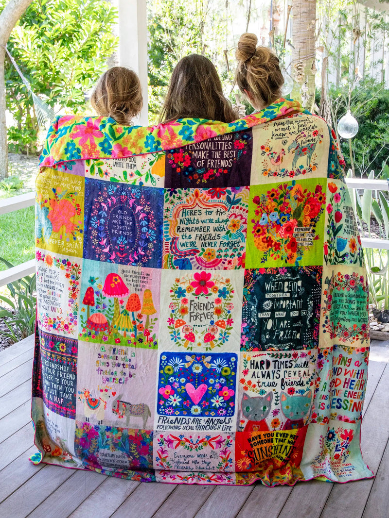Natural Life XL Double-Sided Cozy Blanket - Friendship