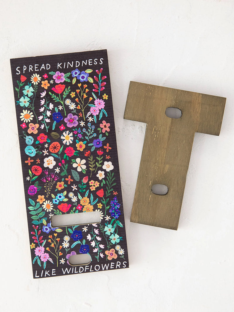 Natural Life Wooden Phone Stand - Spread Kindness