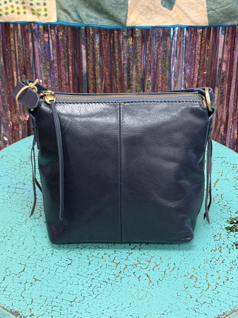HOBO Expedition Crossbody - Patina Leather - Navy Horizon