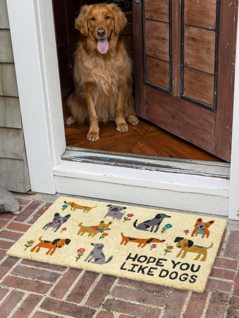Natural Life Bungalow Doormat - Like Dogs (Natural)