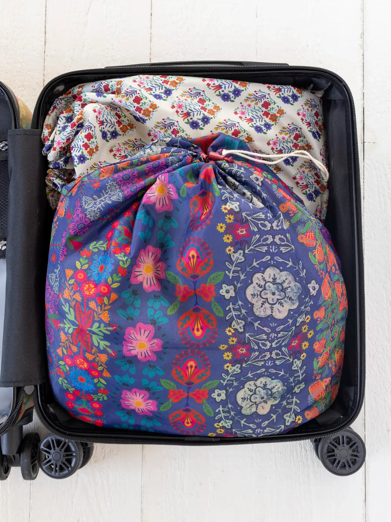 Natural Life® Travel Laundry Bag Set - Washed Navy Floral