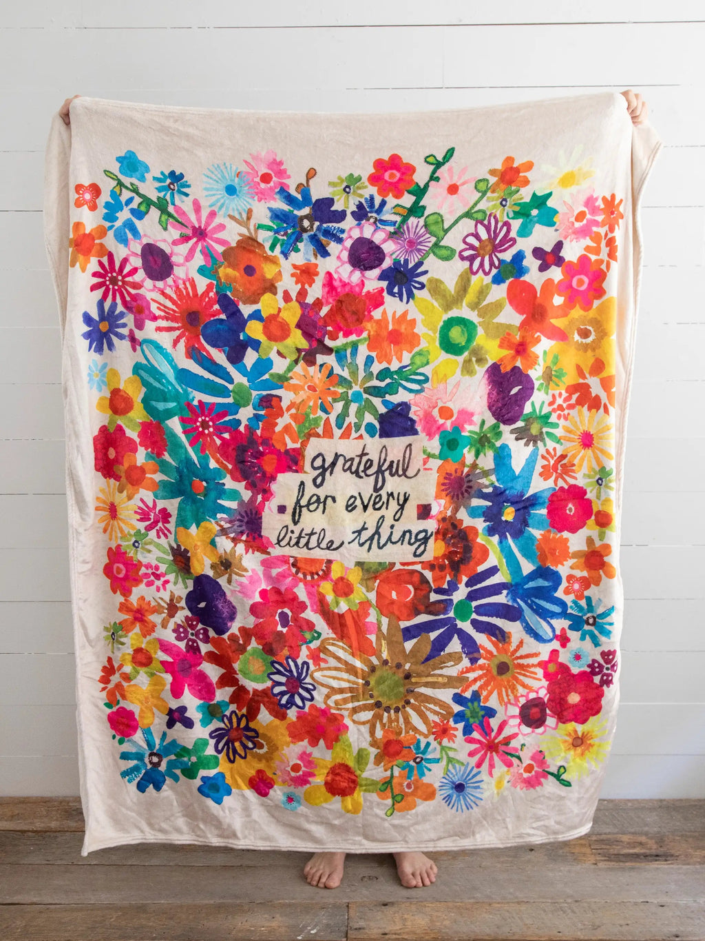 Natural Life Cozy Throw Blanket - Grateful