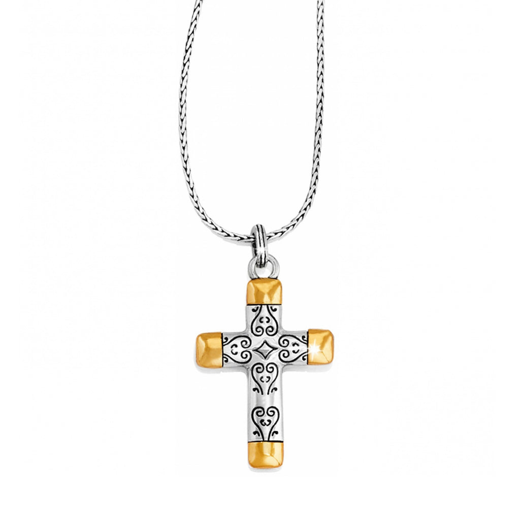 Brighton Venezia Reversible Large Cross Necklace