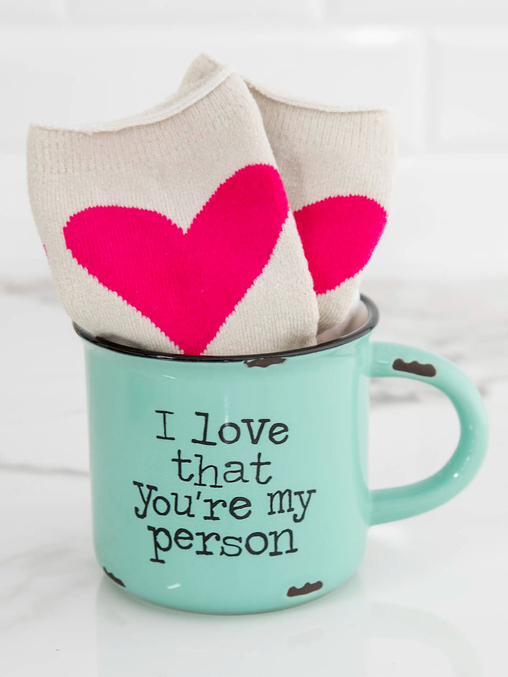 Natural Life Camp Mug & Sock Set - You're My Person