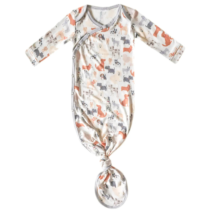 Copper Pearl Knotted Gown - Rufus