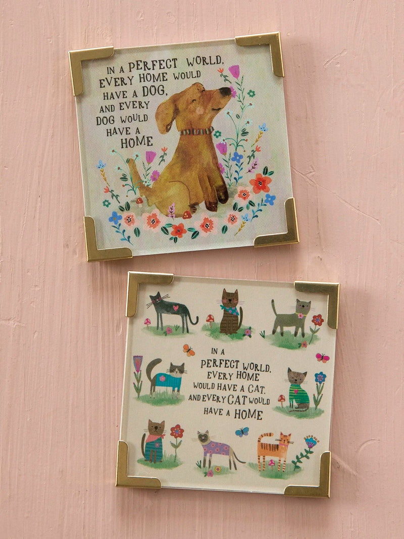 Natural Life Corner Magnet -  Every Cat Has A Home