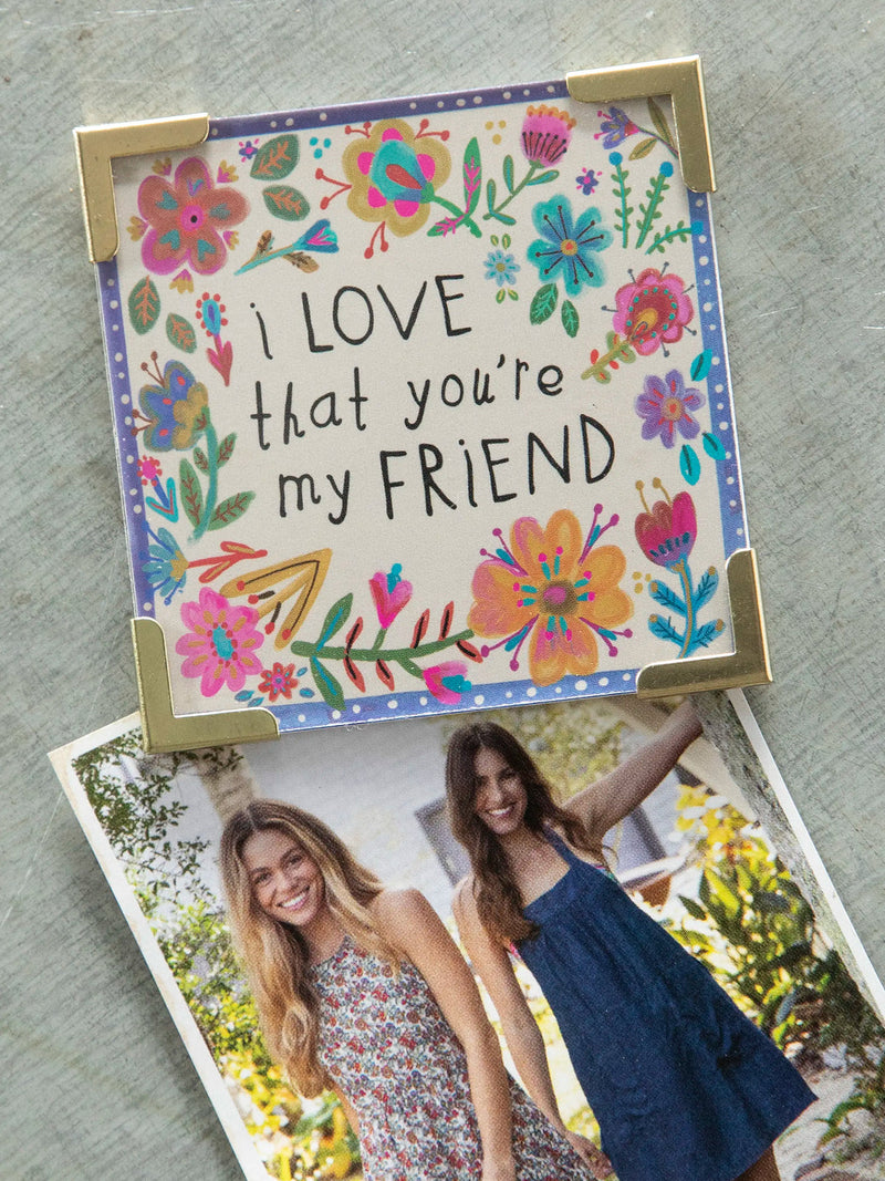 Natural Life Corner Magnet -  Friend