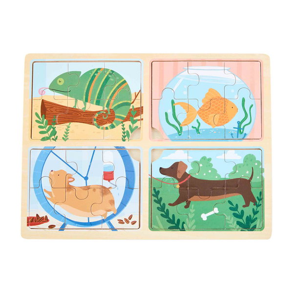 Mud Pie Pets 4-In-1 Puzzle