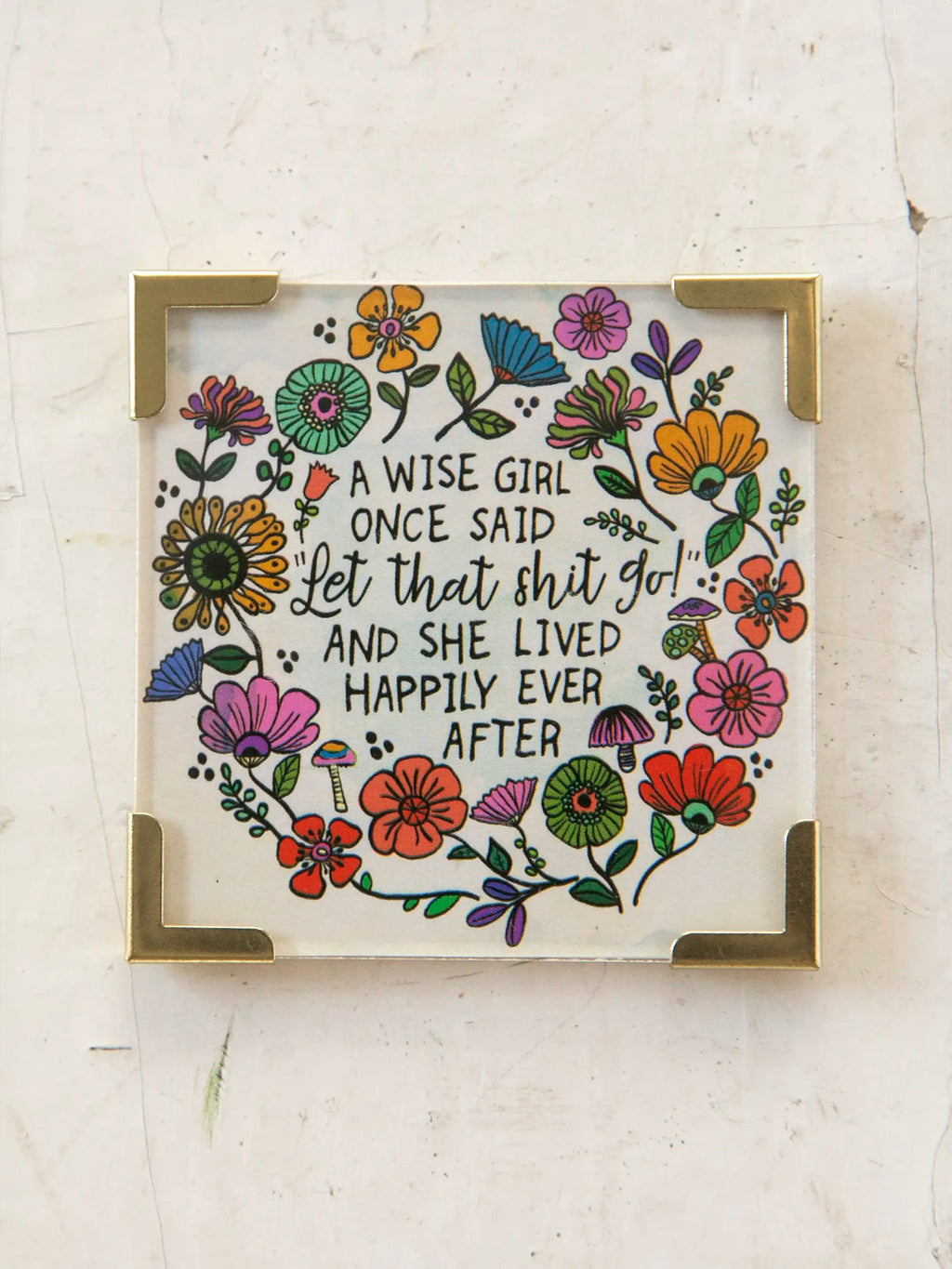 Natural Life Corner Magnet -  Wise Girl