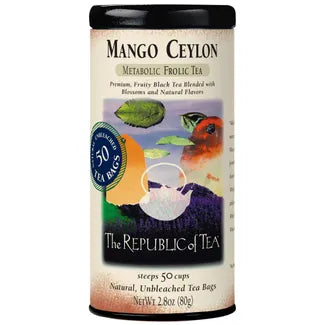 The Republic of Tea - Mango Ceylon Black Tea Bags