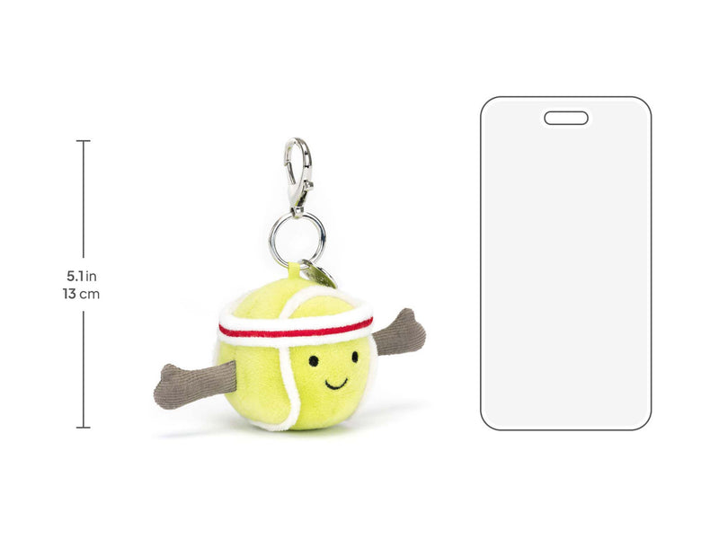 Jellycat Amuseables Sports Tennis Ball Bag Charm