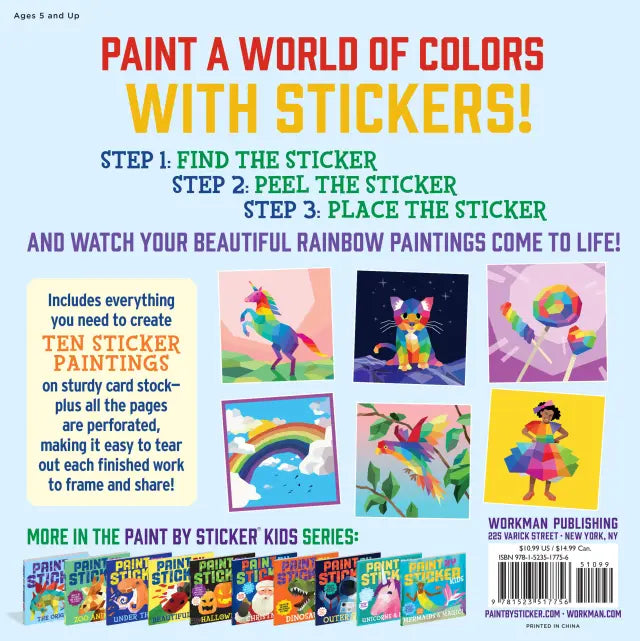 Hachette Book Group - Paint by Sticker Kids: Rainbows Everywhere!