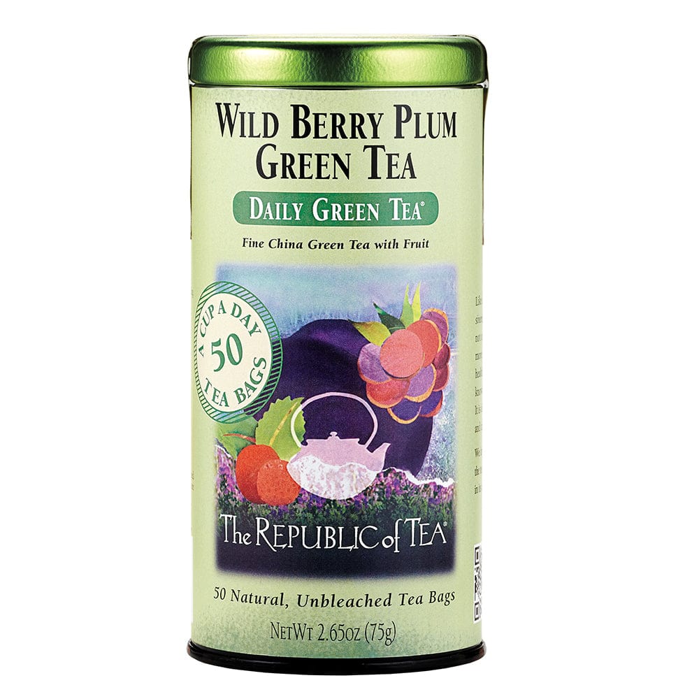 The Republic of Tea - Wild Berry Plum Green Tea Bags