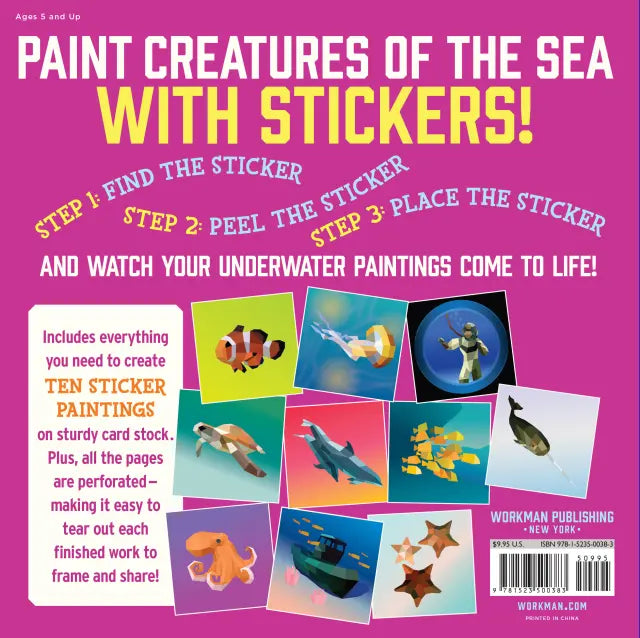 Hachette Book Group - Paint by Sticker Kids: Under the Sea