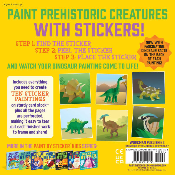 Hachette Book Group - Paint by Sticker Kids: Dinosaurs