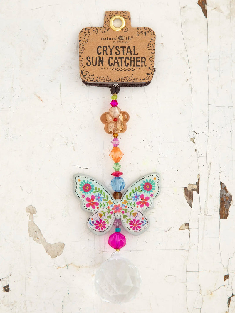 Natural Life Sun Catcher Car Charm - Butterfly