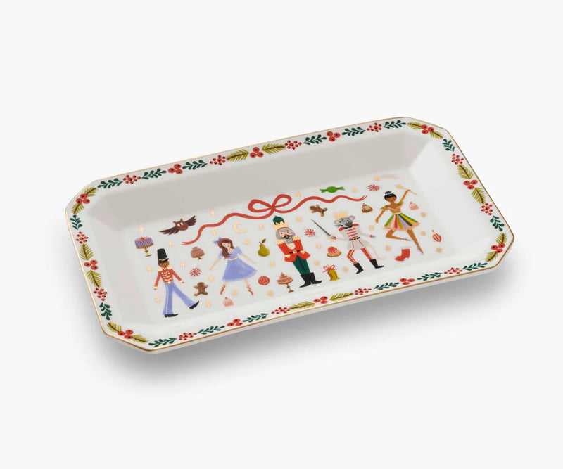 RIFLE PAPER CO. Nutcracker Large Porcelain Catchall Tray