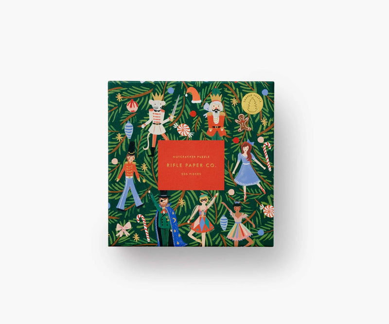RIFLE PAPER CO. Nutcracker Tree Shaped Puzzle (500 piece)