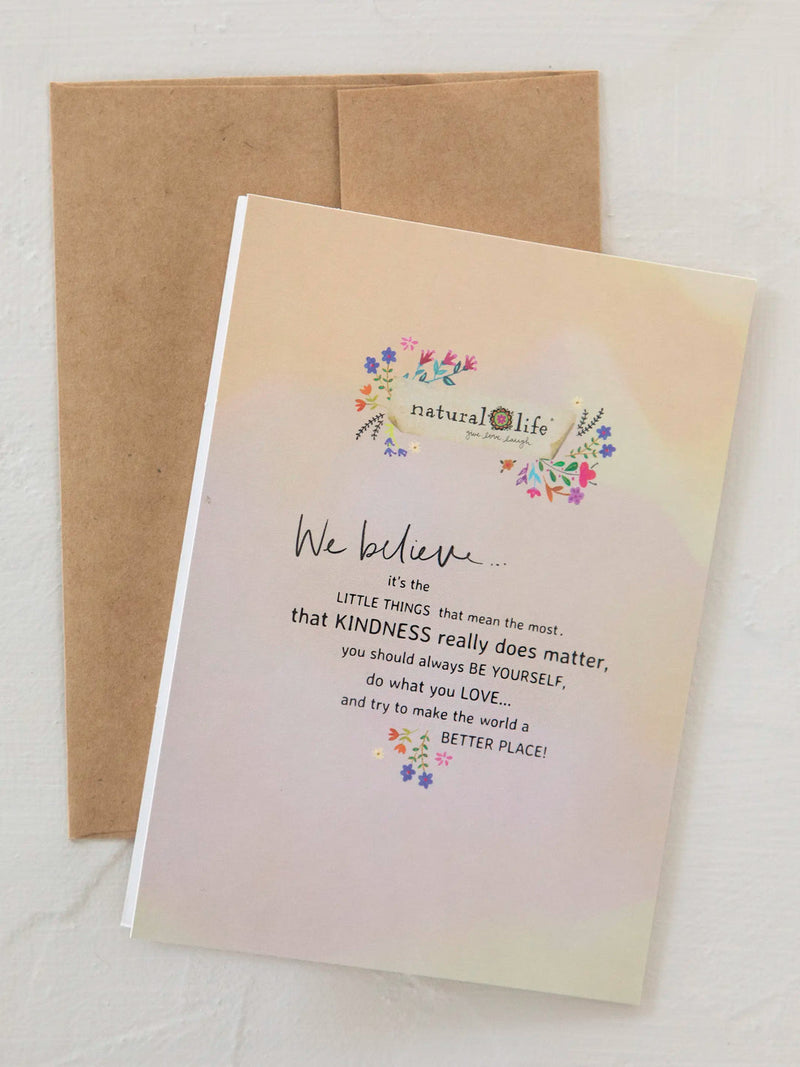 Natural Life Greeting Card Bundle, Set of 3 - Happy Birthday Floral