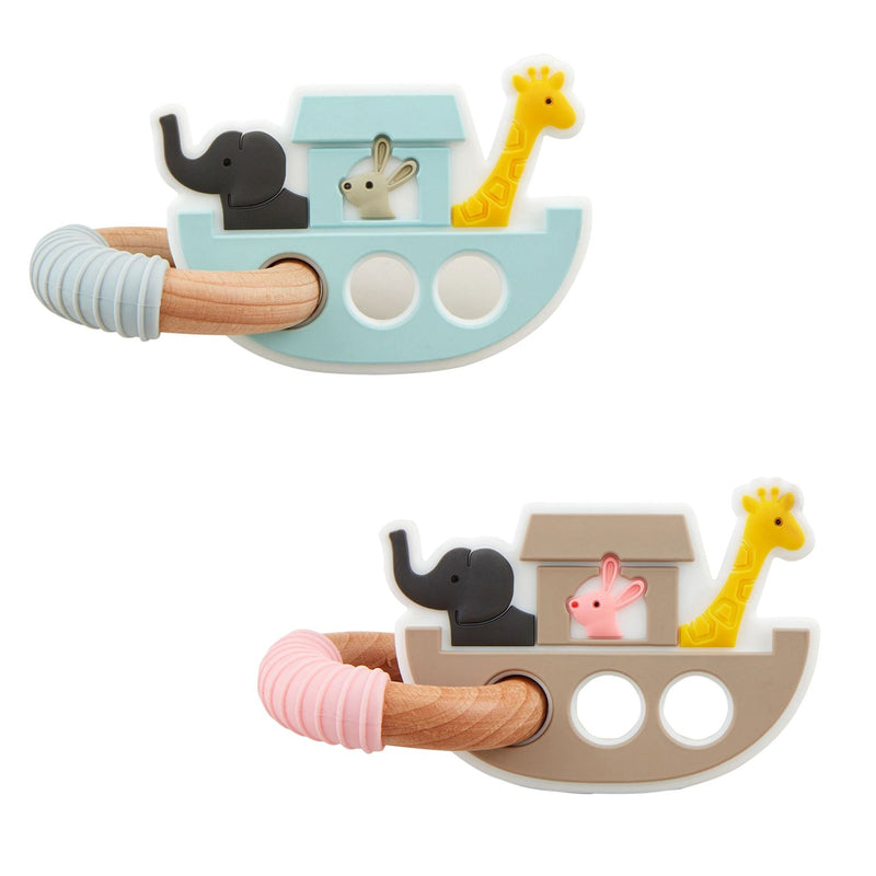 Mud Pie Blue Noah's Ark Teether