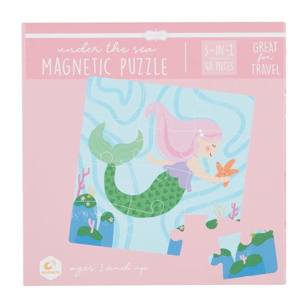 Mud Pie Pink Ocean Magnetic Puzzle