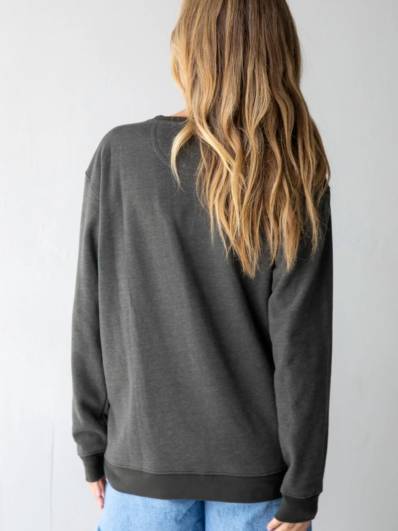 Natural Life Comfy Pocket Sweatshirt - Folk Flower