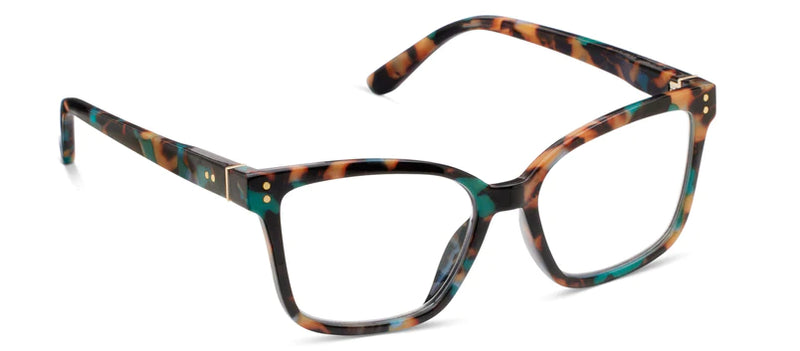 Peepers Readers - Octavia - Teal Botanico (with Blue Light Focus™ Eyewear Lenses)