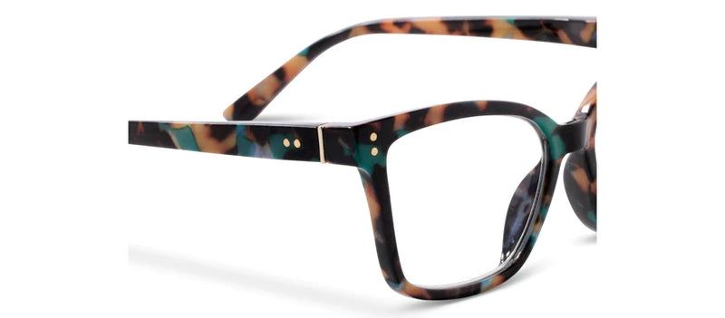 Peepers Readers - Octavia - Teal Botanico (with Blue Light Focus™ Eyewear Lenses)