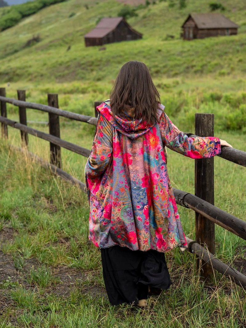 Natural Life Long Blanket Kimono Medallion Arch AnnePaige