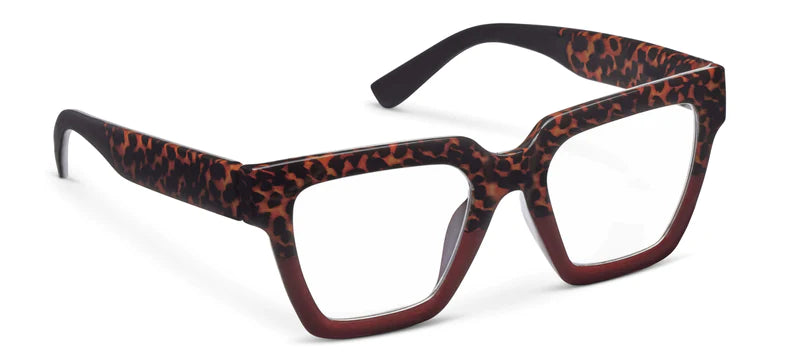 Peepers Readers - Take a Bow - Leopard Tortoise/Red (with Blue Light Focus™ Eyewear Lenses)