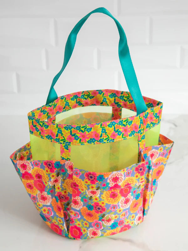 Natural Life Shower Caddy - Retro Floral Garden