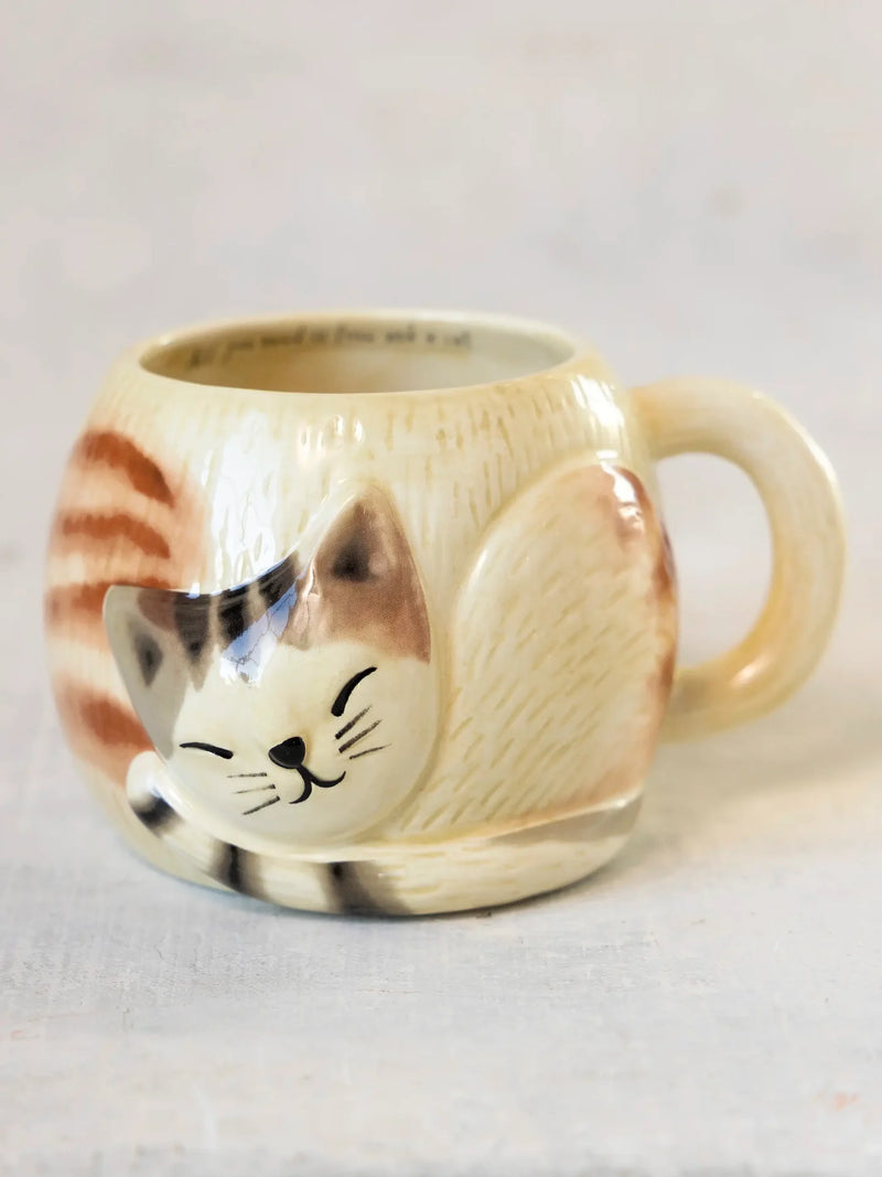 Natural Life® Folk Art Coffee Mug - Cat