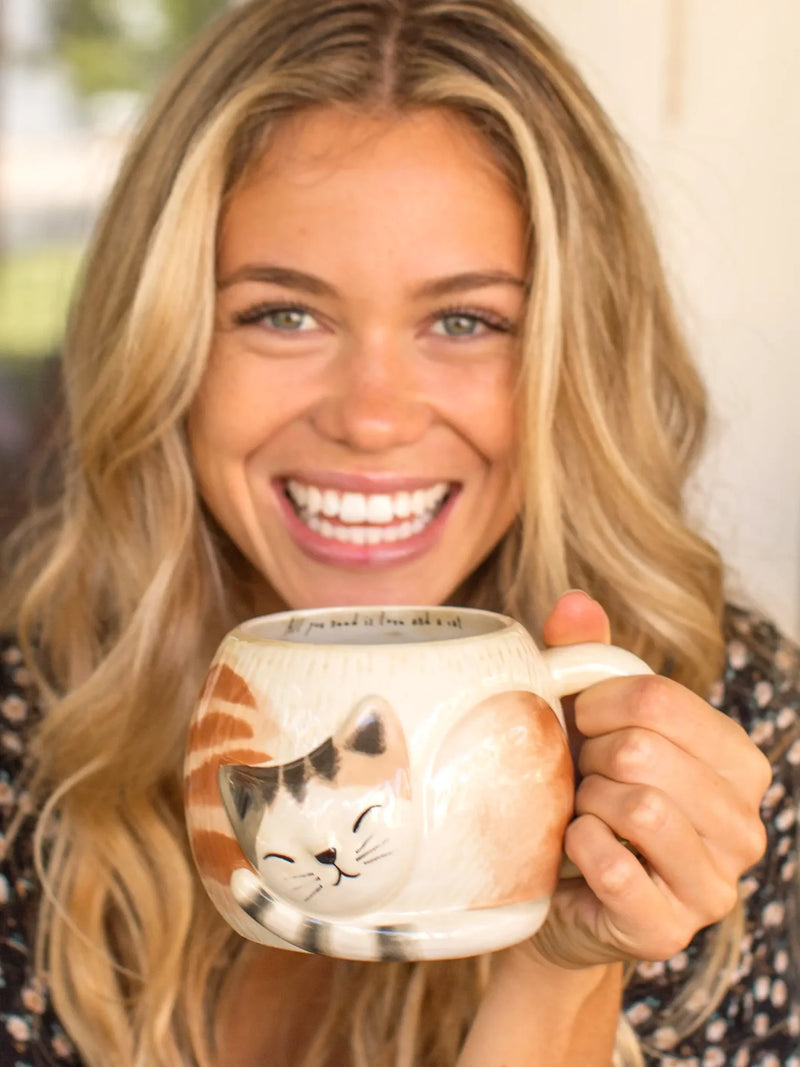 Natural Life® Folk Art Coffee Mug - Cat
