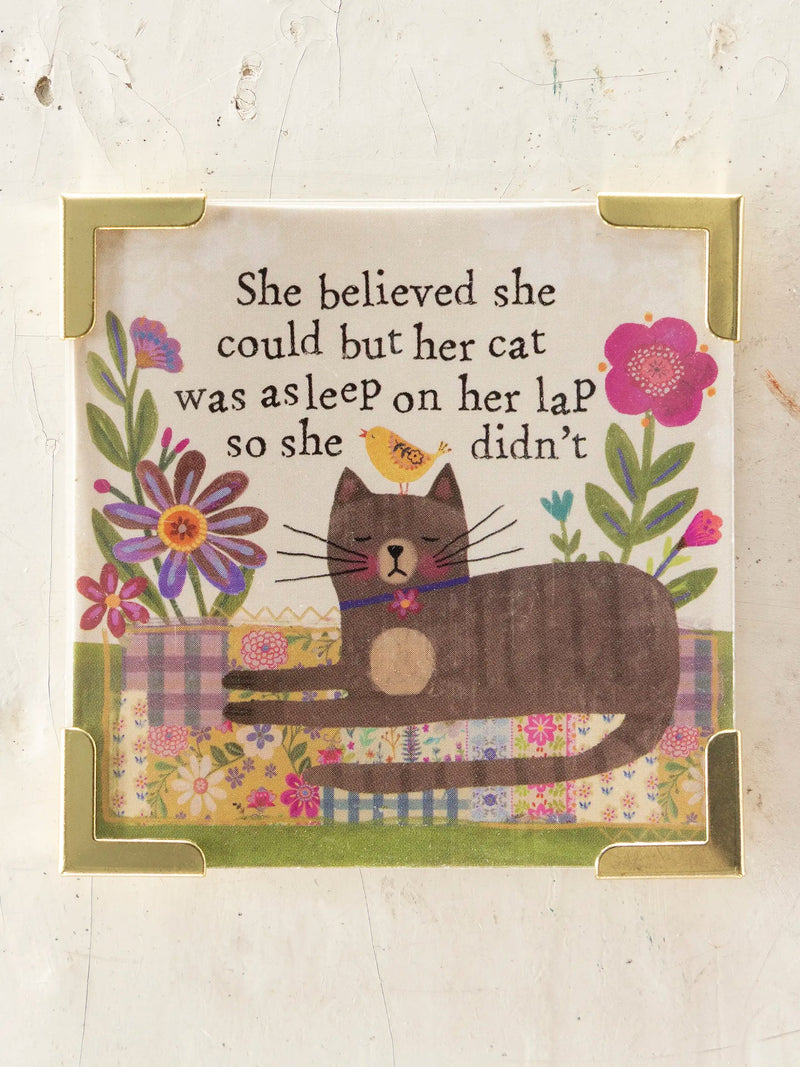 Natural Life Corner Magnet -  Cat