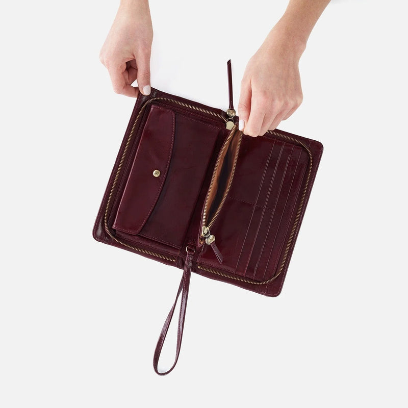 HOBO Evolve Wristlet Wallet - Saddleberry