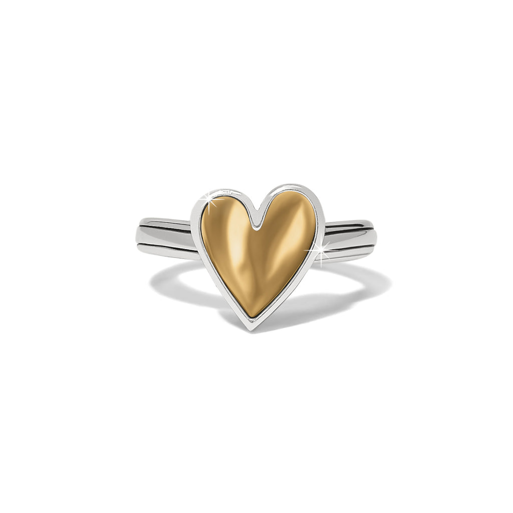 Brighton Cascade Heart Two Tone Ring