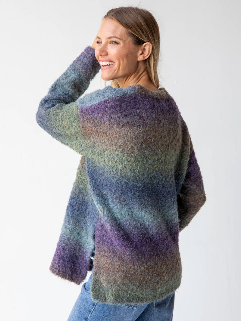 Natural Life Snuggle Up V-Neck Sweater - Navy