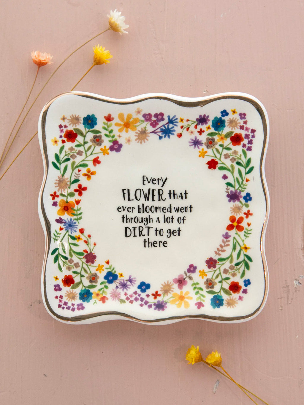 Natural Life Monterey Trinket Dish - Every Flower