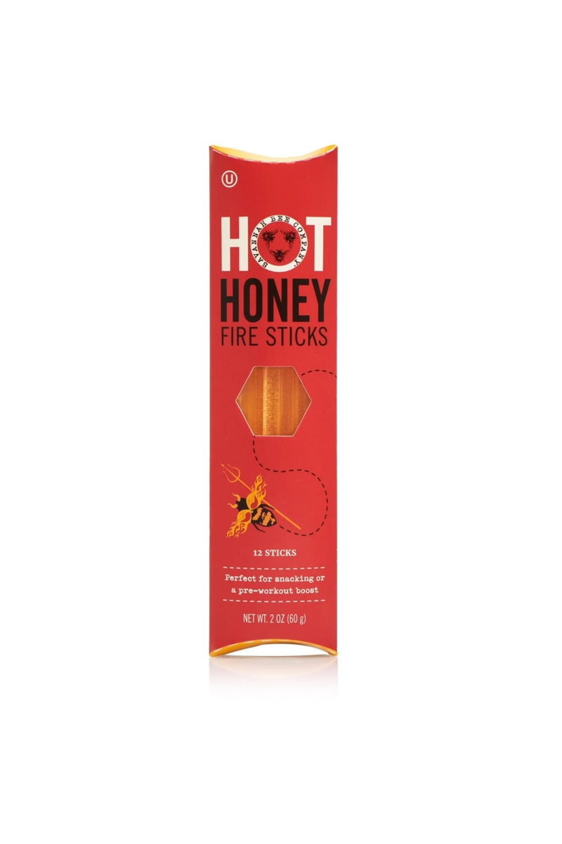 Savannah Bee Hot Honey Fire Straws (12 pack)
