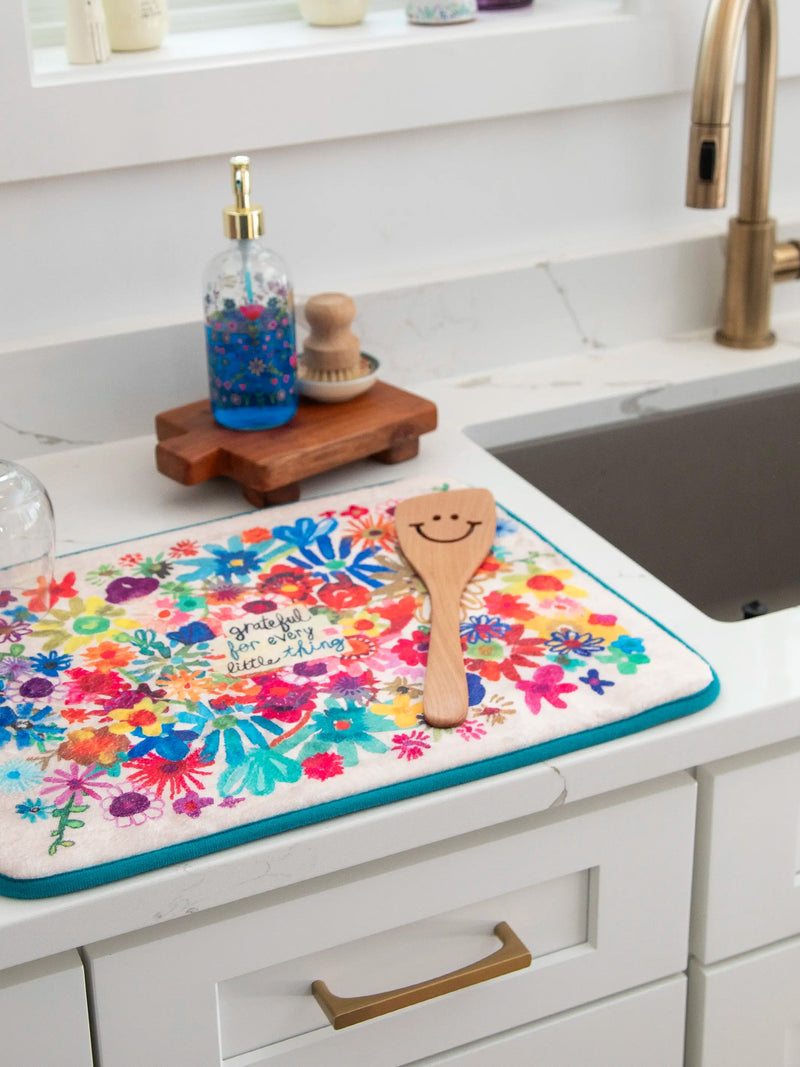 Natural Life Reversible Dish Drying Mat - Grateful