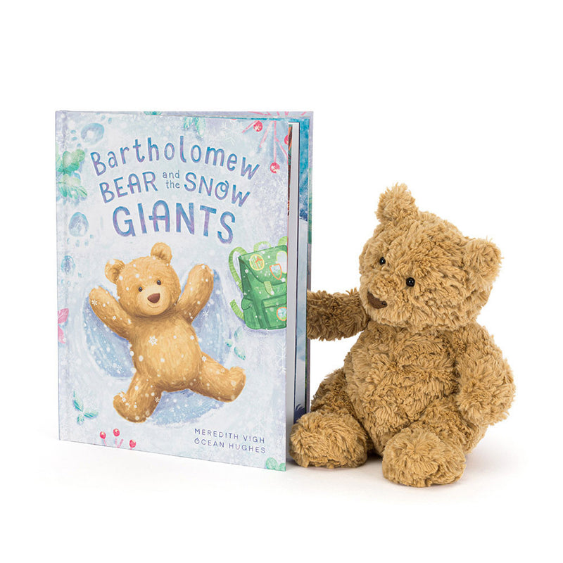 Jellycat Bartholomew Bear And The Snow Giants Book And Bartholomew Bear Medium Plush Set