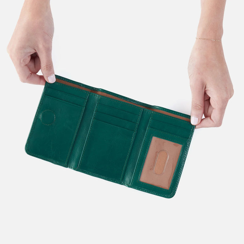 HOBO Jill Trifold Wallet - Alpine Green