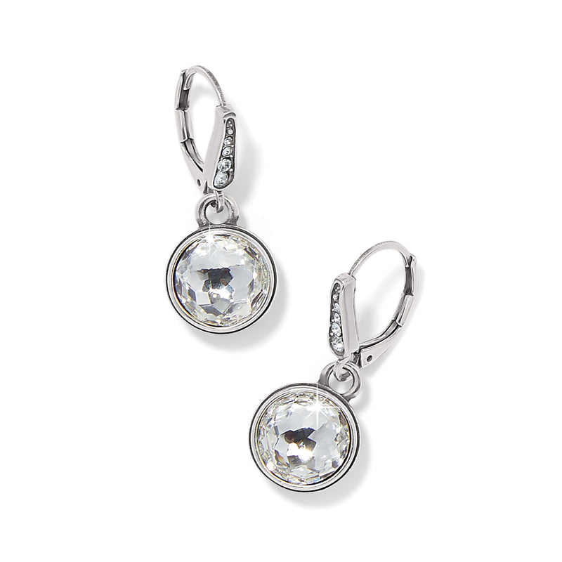 Brighton Meridian Aurora Crystal Leverback Earrings - Clear