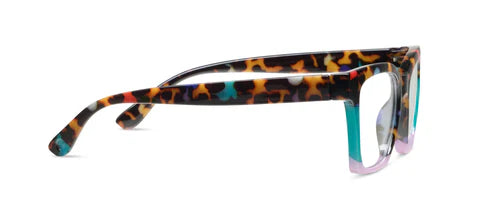 Peepers Readers - Birdie - Peepfetti Tortoise Colorblock (with Blue Light Focus™ Eyewear Lenses)