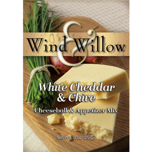 Wind and Willow White Cheddar & Chive Cheeseball & Appetizer Mix