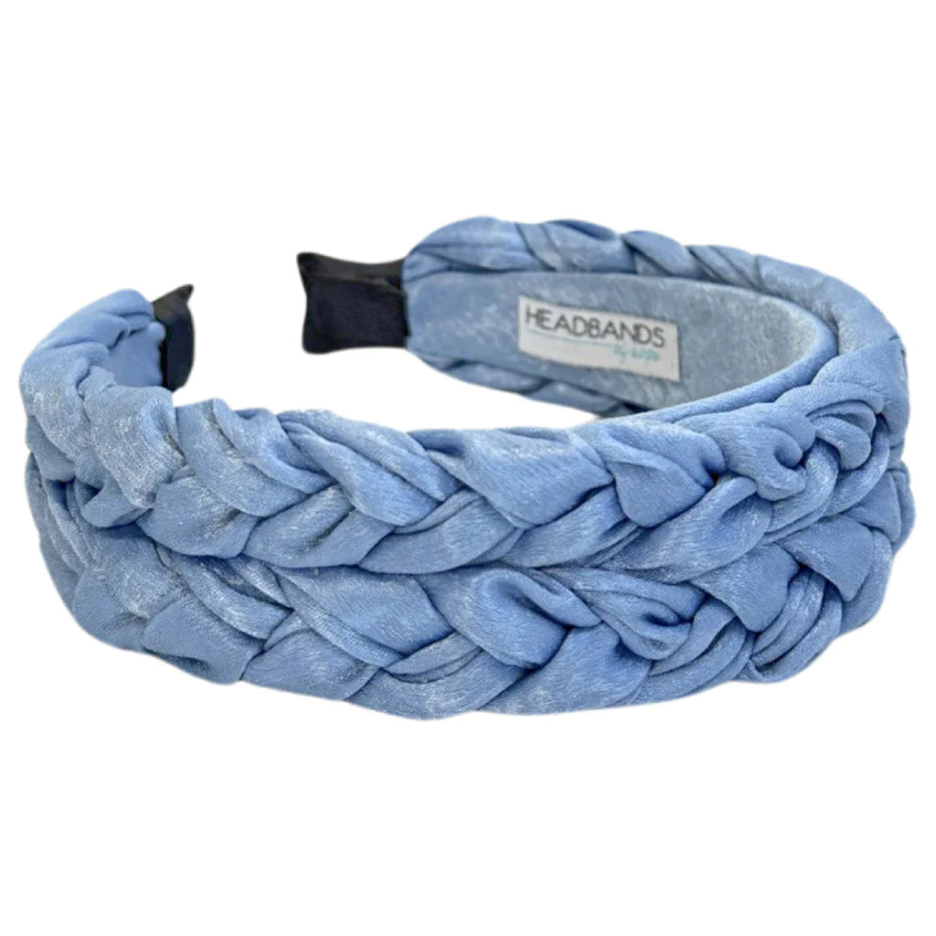 Headbands of Hope - Blushing Braid Headband - Denim Blue