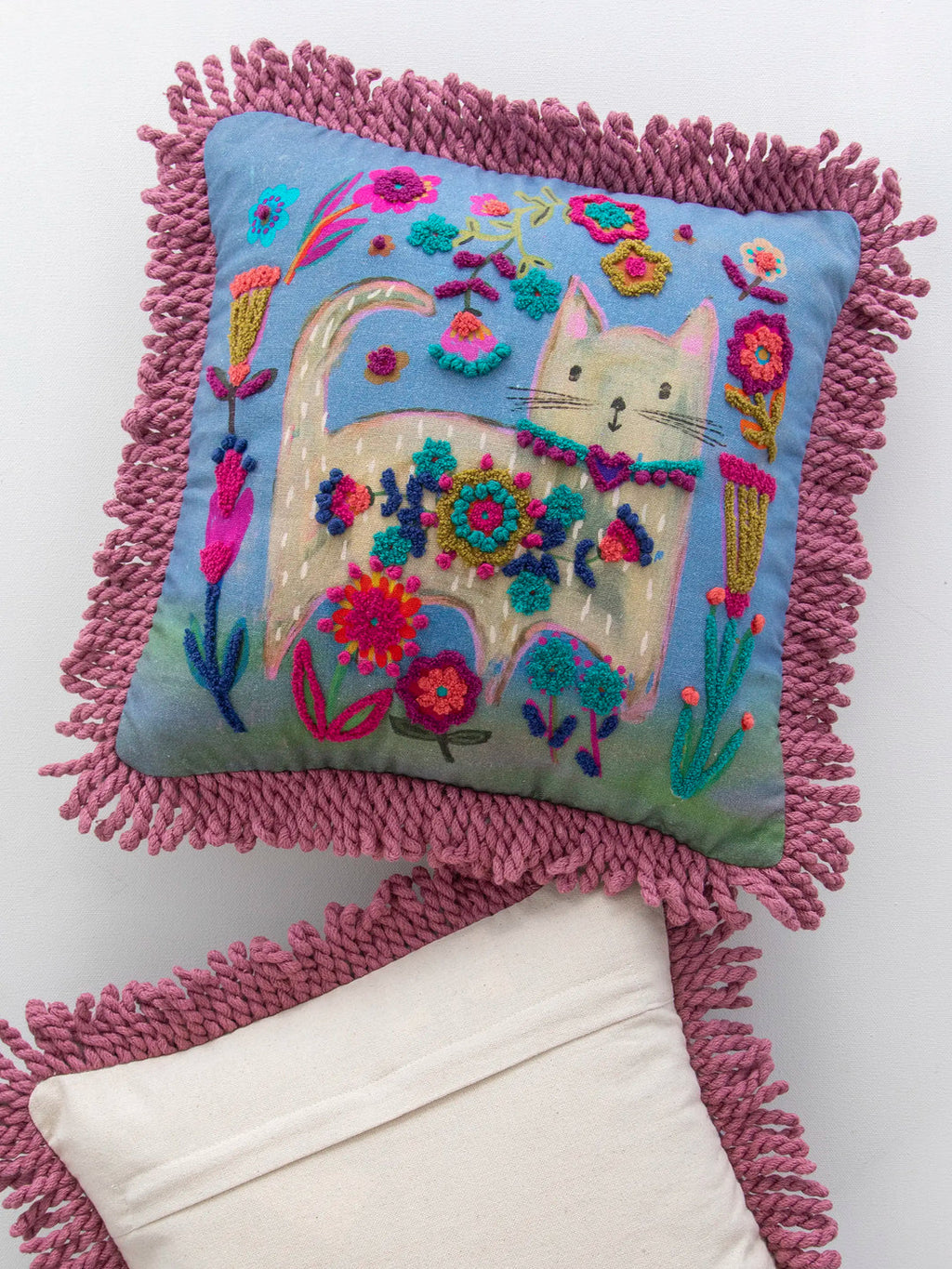 Natural Life® Tufted Boho Pillow - Cat