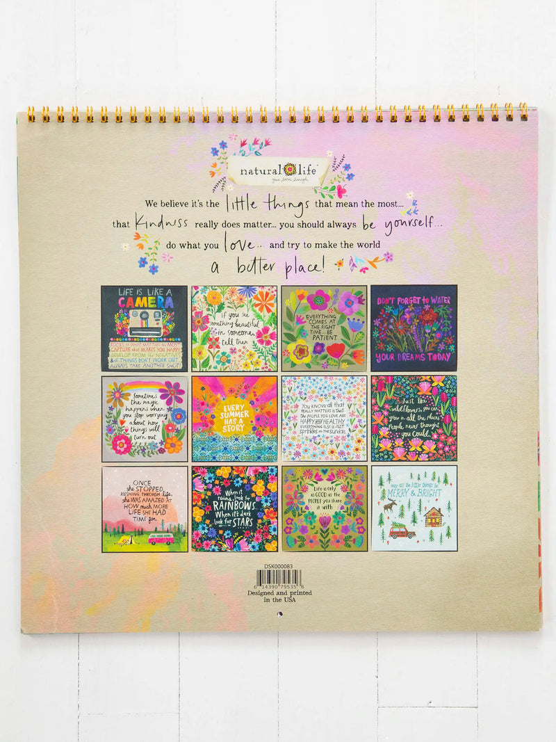 Natural Life 2026 Calendar - Live Happy