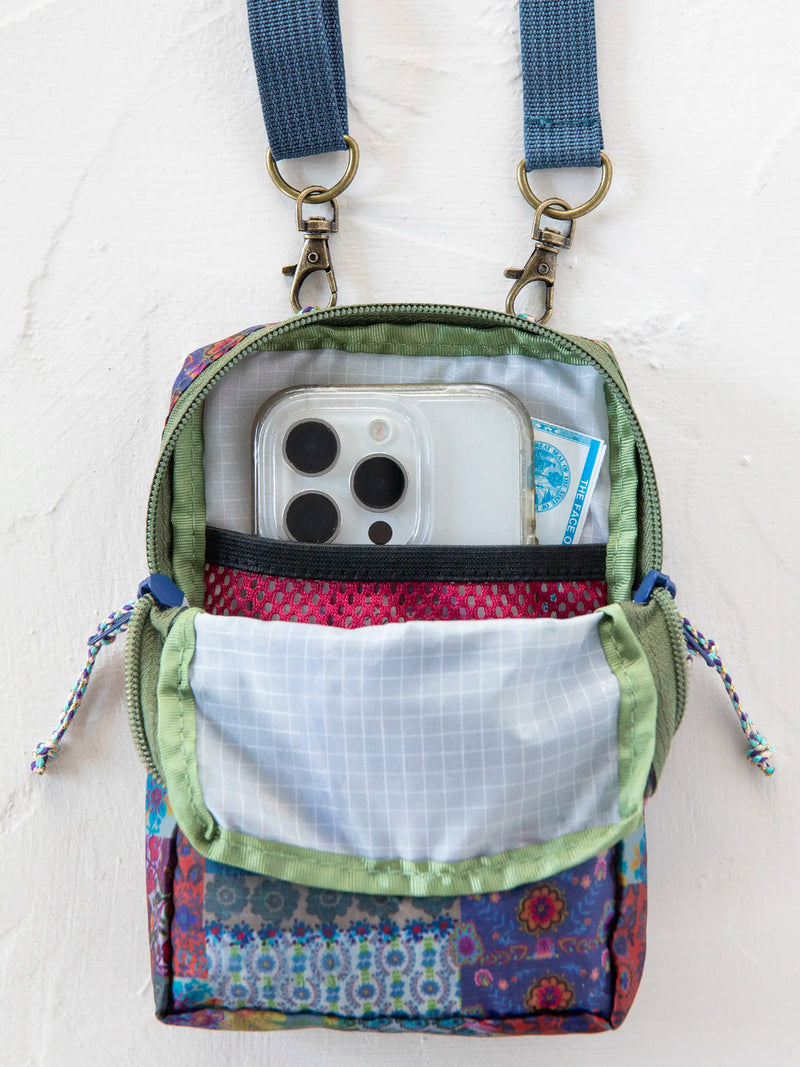 Natural Life® 8-in-1 Pocket Crossbody - Blue Patchwork