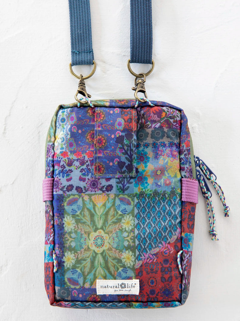 Natural Life® 8-in-1 Pocket Crossbody - Blue Patchwork
